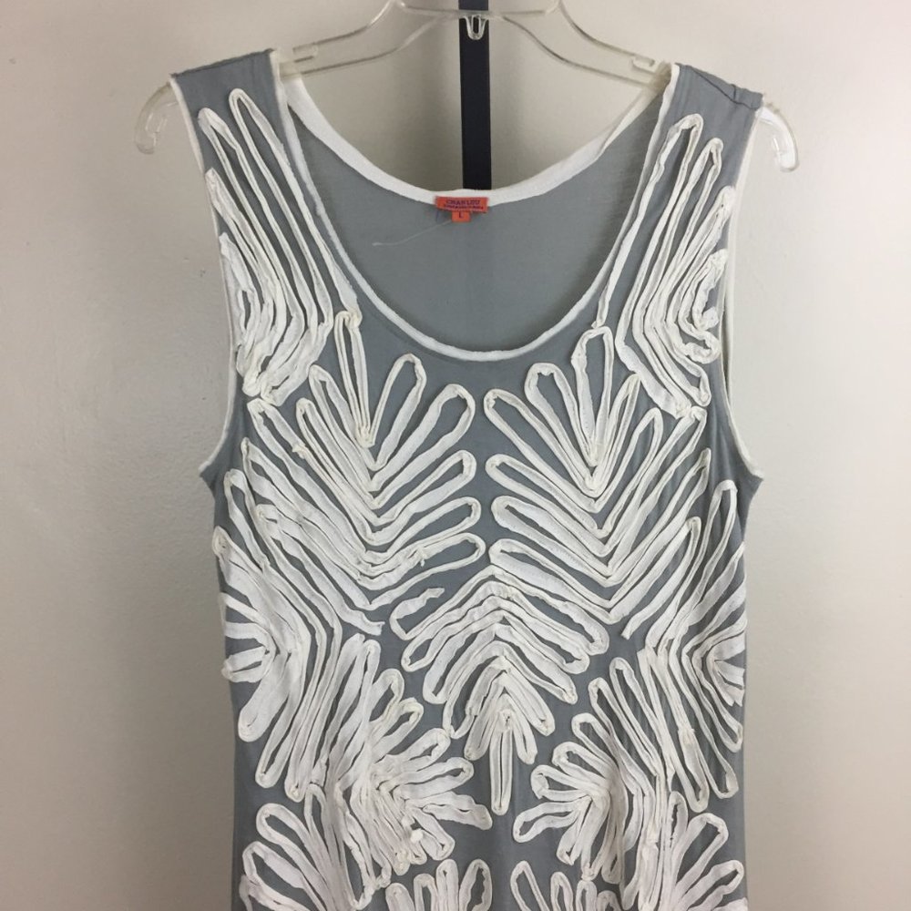 CHAN LUU Applique Sleeveless Dress Top - Picture 6 of 8